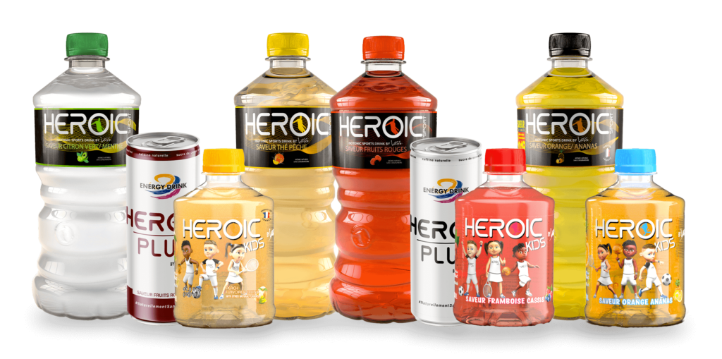 Toutes les boissons signées HEROIC LIFE sont des boissons riches en vitamine et faites de manière naturelle. Aucun colorant ni arôme artificiel, uniquement le vrai goût des fruits avec la puissance d'une boisson isotonique !